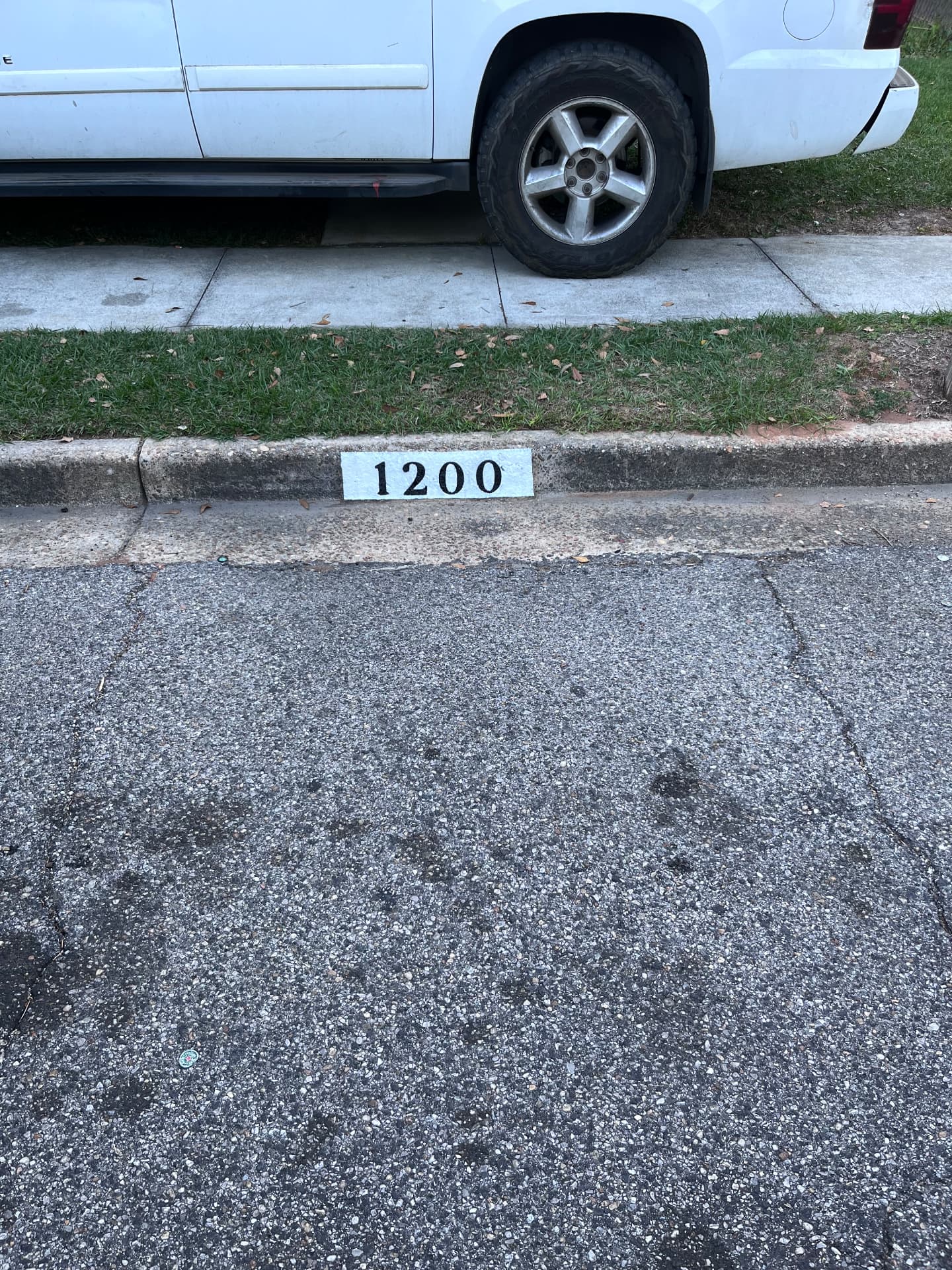 Curb address 1200 — Residential Curb Address Installation